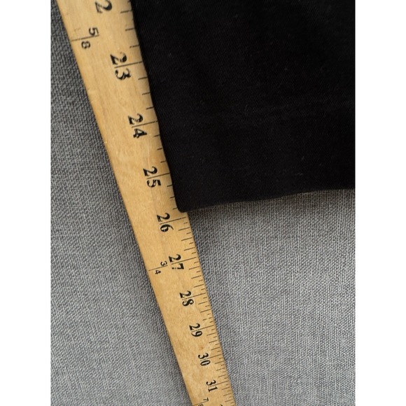 Lauren Ralph Lauren Women's Black Jeans Sz 10P Leather/Gold Buckle Equestrian - Picture 5 of 7